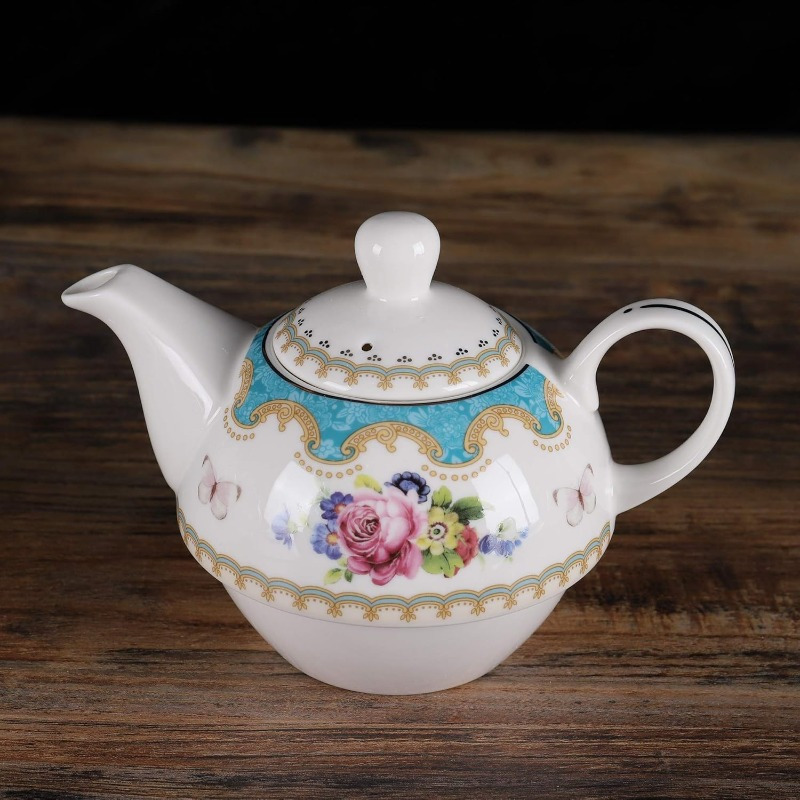   english porcelain tea for   floral teapot with cup   cup and saucer set Product details 4