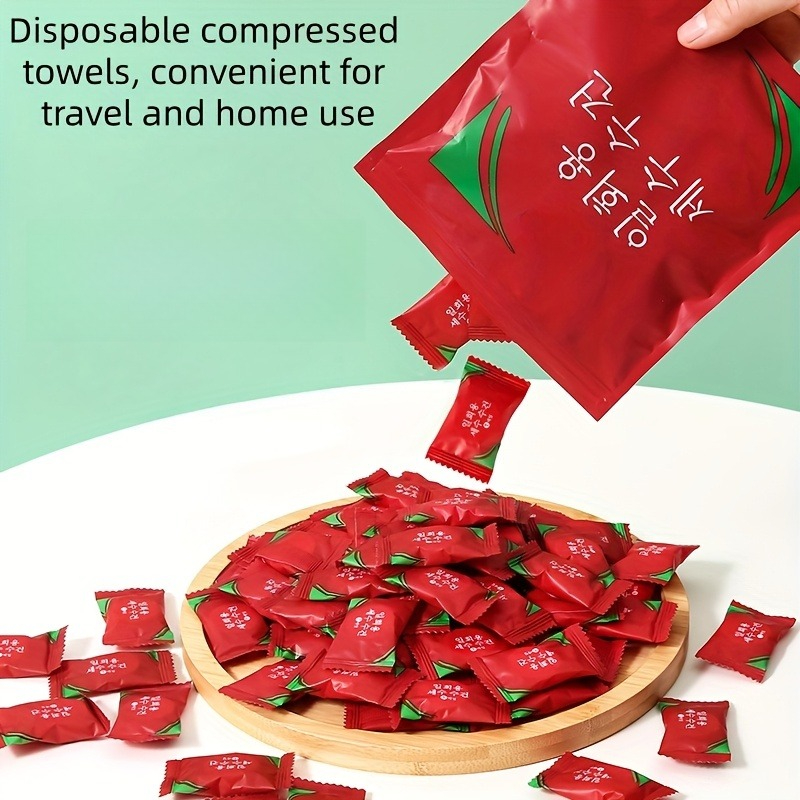 item picture 15pcs Pack Compressed Towels Suitable for Wet/Dry Use, Individually Wrapped Thickened Microfiber Hand Towels with Compact Rollable for Travel, Camping, Gym, Spa - Portable for Home & -the- Use