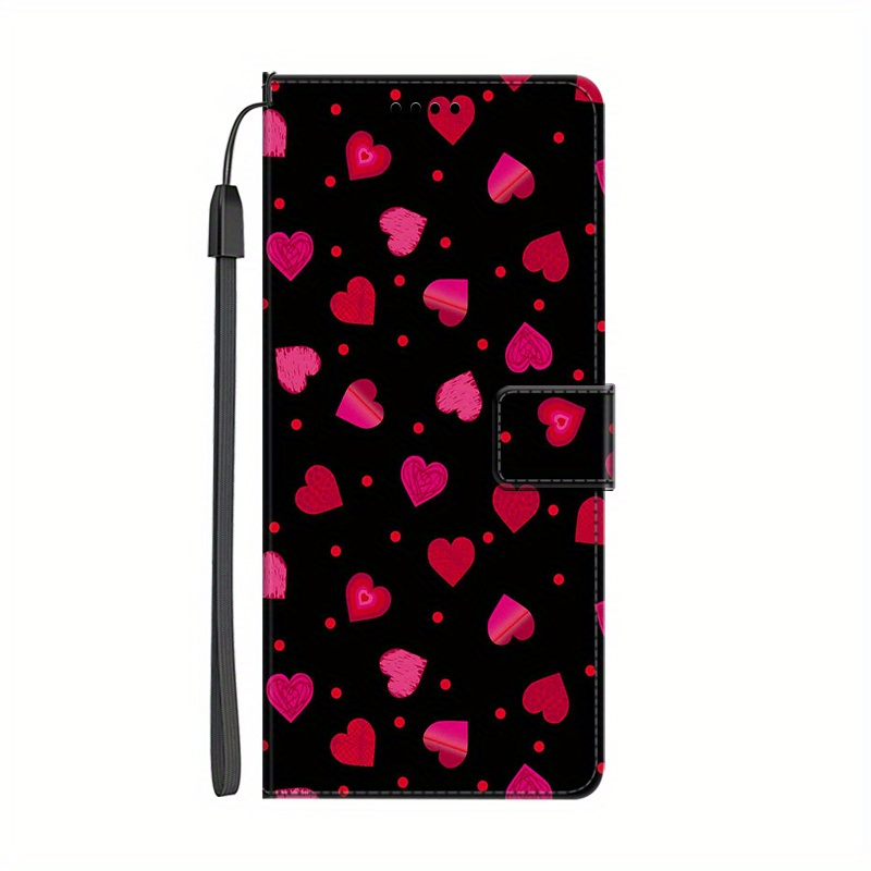 TEMU Phone Case - Faux Leather Case For Iphone 16/16e/15/14/13/12/11/se2022/se2020/xs/xr/x/8/7/6/6s/5 Pro Max, Featuring A Flip Cover, Shockproof