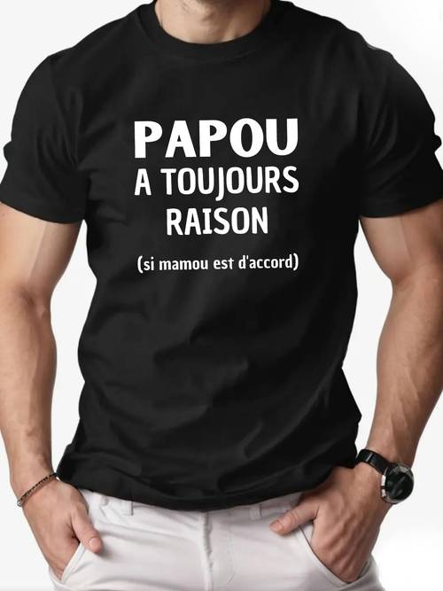 mens casual short sleeve t shirt vibrant yellow with white papou graphic print summer round neck tee regular fit for casual attire