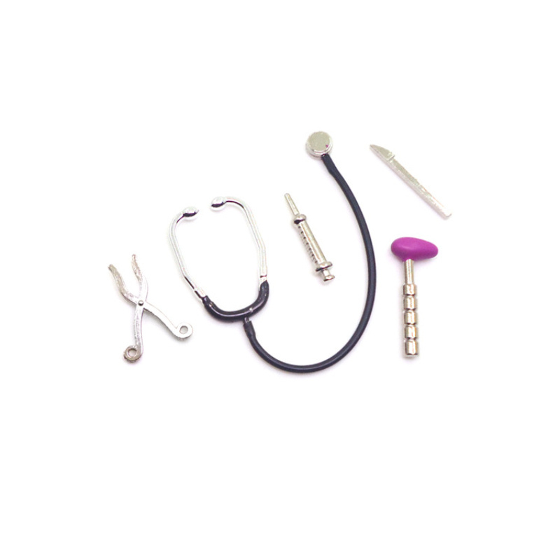 

New Mini Simulation Equipment Model Dollhouse Accessories Mini Equipment Receiver Simulation Stethoscope Model Micro Landscape Shooting Props Hospital Decoration Props