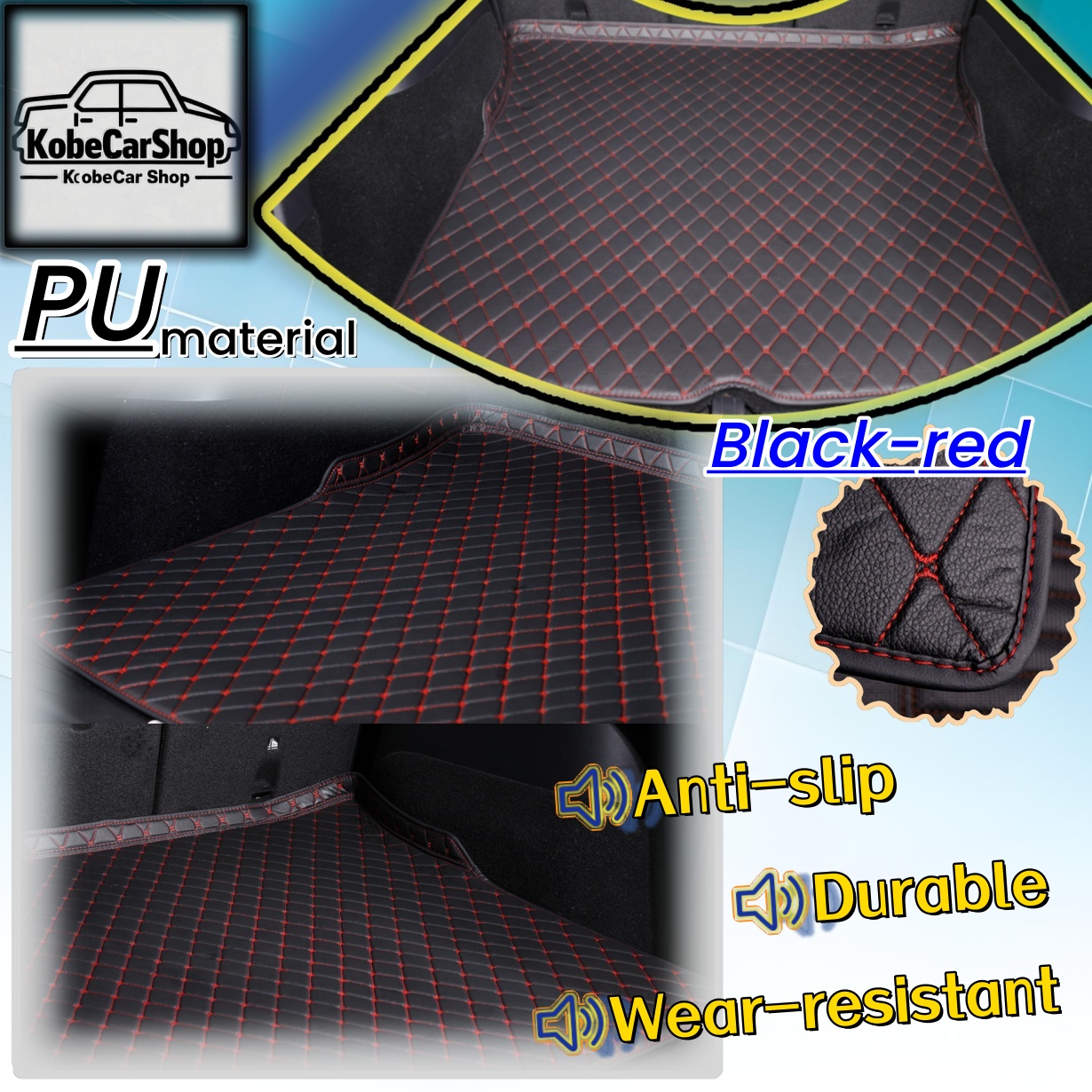 TEMU For For 2004-2011 3 Layer Pu Leather Anti-slip Car Trunk Mat, Durable And Wear-resistant Keep The Car Trunk Tidy And Make More , Festival Gift