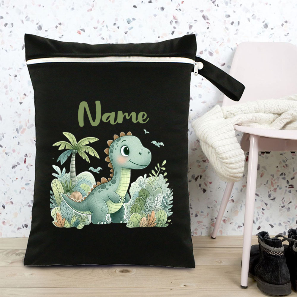 Custom Name Print Cute Menstrual Storage Bag Diaper Bag Portable Wet Dry Bag Storage Bag For Small Items