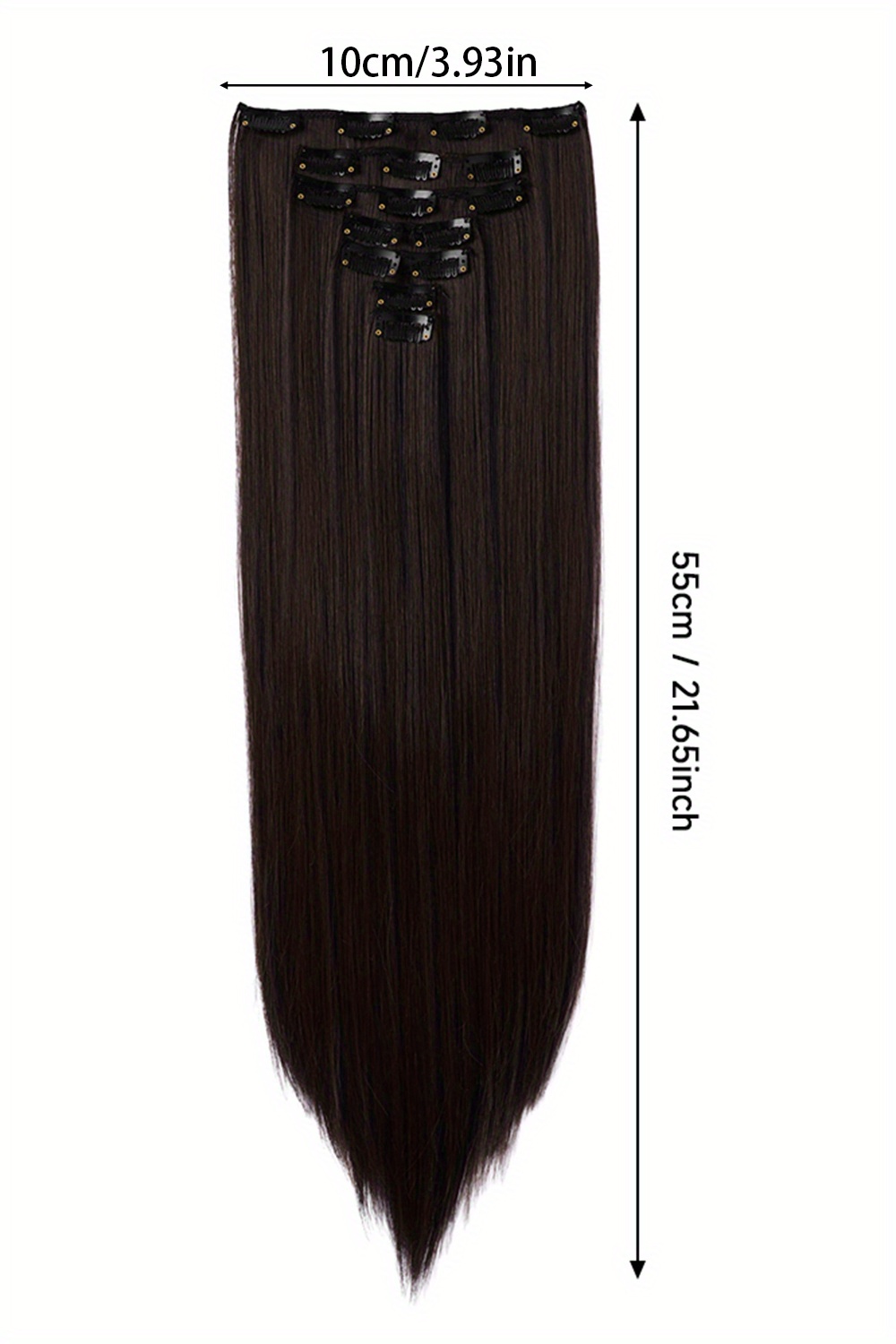 removable hair topper hair topper for women hair extensions clip in 6pcs 7pcs brown hair extension long wavy   clip in hair extension hair pieces for women blonde hair topper wig tools details 11