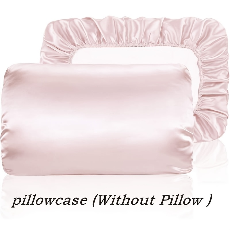 TEMU Taie d'oreiller en satin doux et respirant avec cordon élastique - Un indispensable pour un sommeil confortable dans , 1 pièce