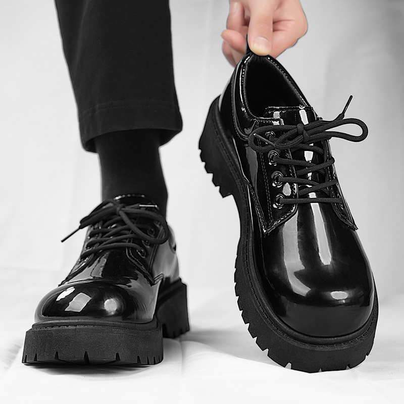 zdjęcie przedmiotu męskie   buty i boty loeikan na platformie zwiększającej  , buty w brytyjskim  , sznurowane, do dojazdów, formalne, biznesowe, na rozmowę kwalifikacyjną, do codziennego noszenia, męskie buty casualowe
