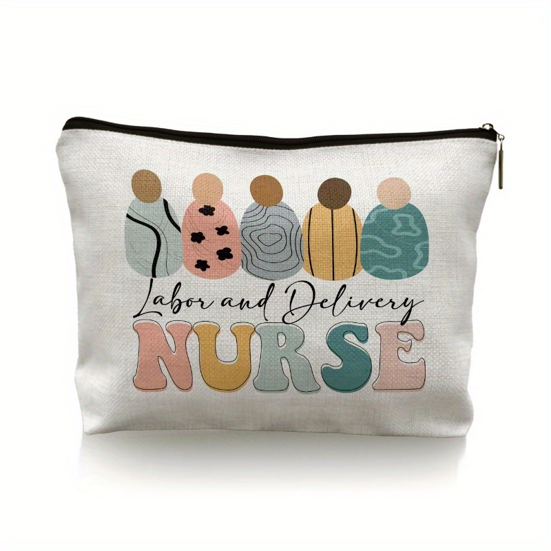 TEMU 1pc Labor And Delivery Nurse Makeup Bag, Labor And Delivery Nurse Gift, Nurse Makeup Bag, Nurse Graduation Gift, Nurse Appreciation Gift, New