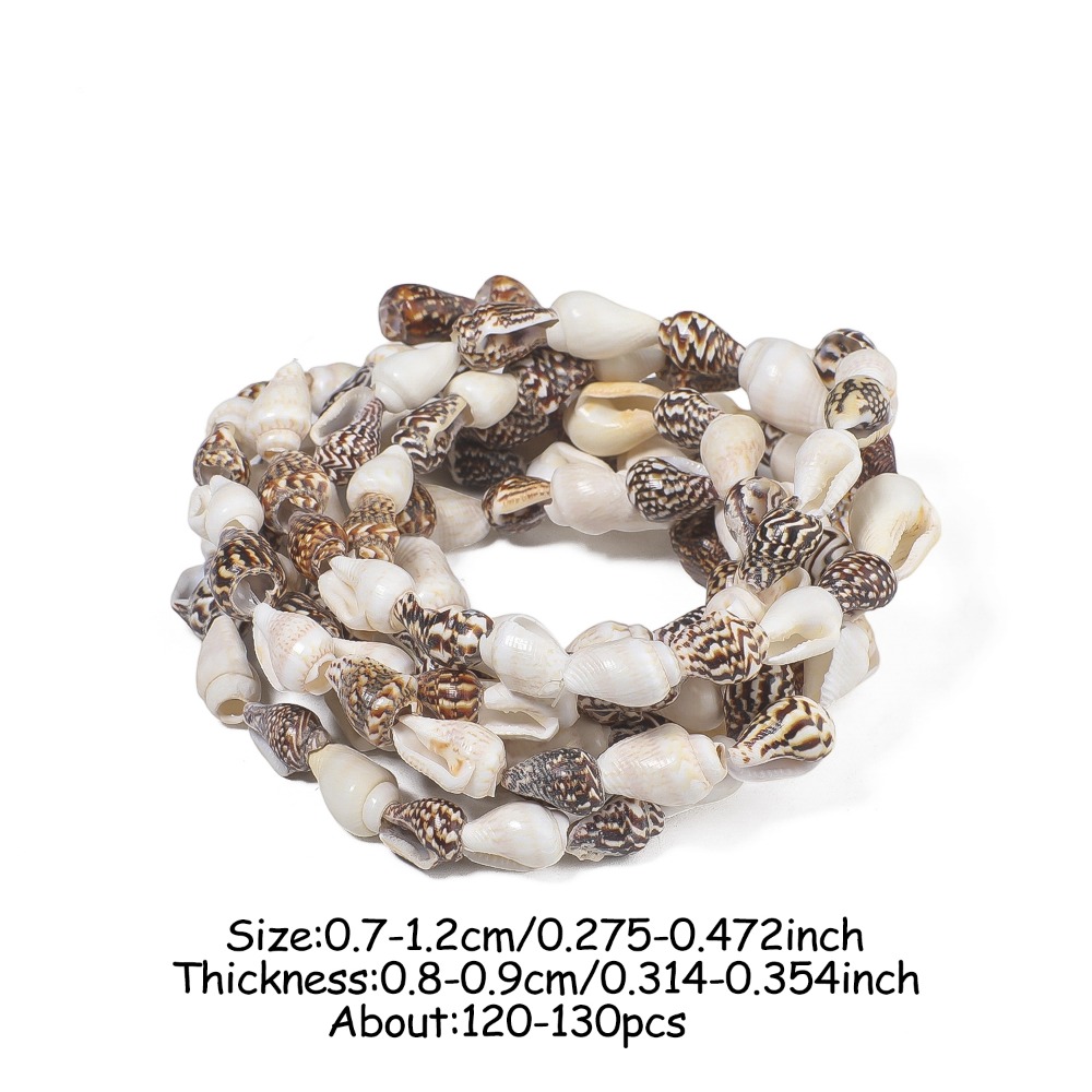 E-shop 7-12 mm Natürliche Konchenschalen Echte Lose Konchenschalenperlen für Schmuckherstellung, wunderschöne Strandarmbänder, Halsketten, Ohrringe,