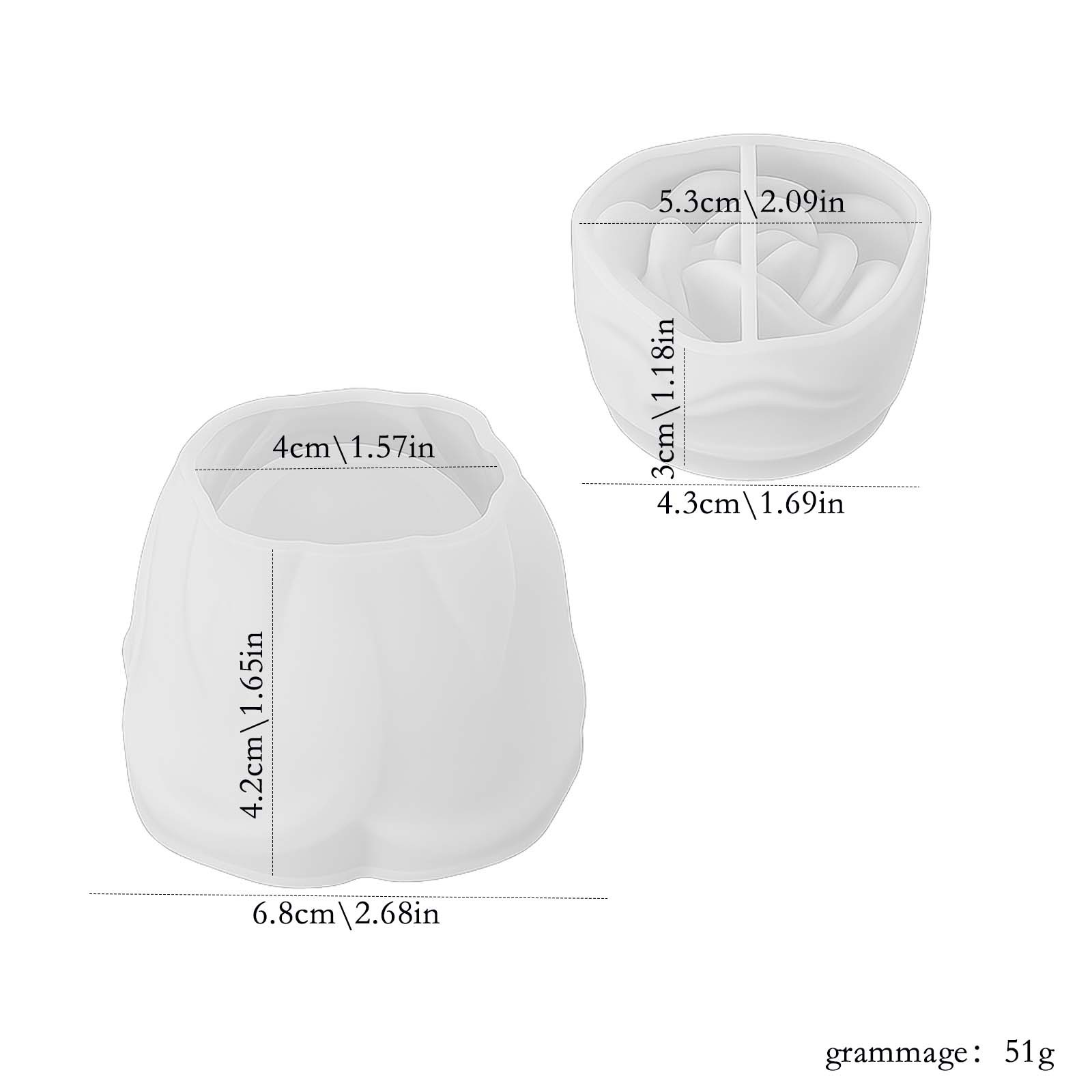 TEMU Stampo in resina e per candela a forma - Stampo fai da te per di candele in gesso, artigianato, ornamenti, per appassionati di a , decorazioni