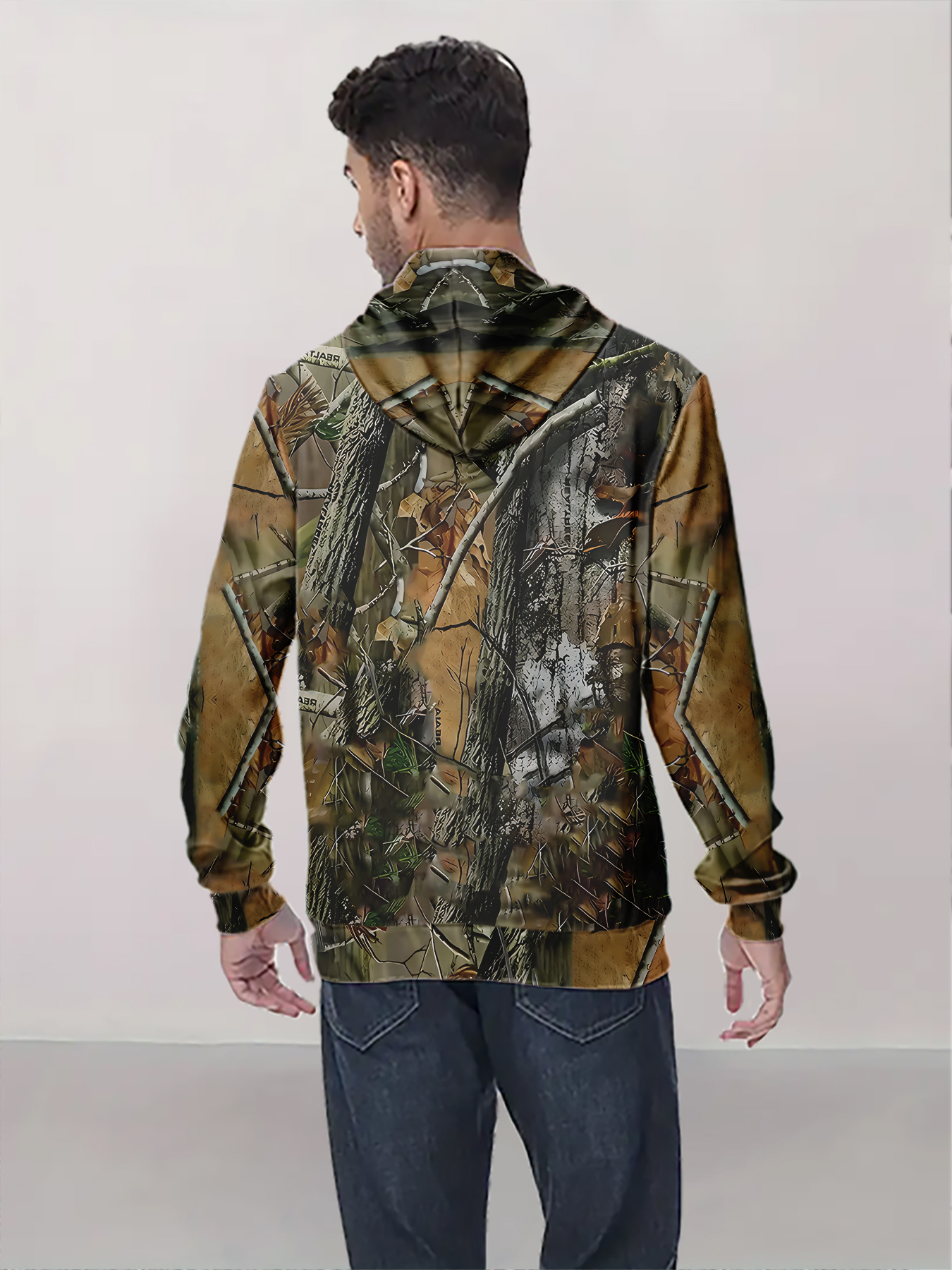 Men's Funny 3d Digital Printed Pullover Hoodie Comfortable Warm_voghion.com