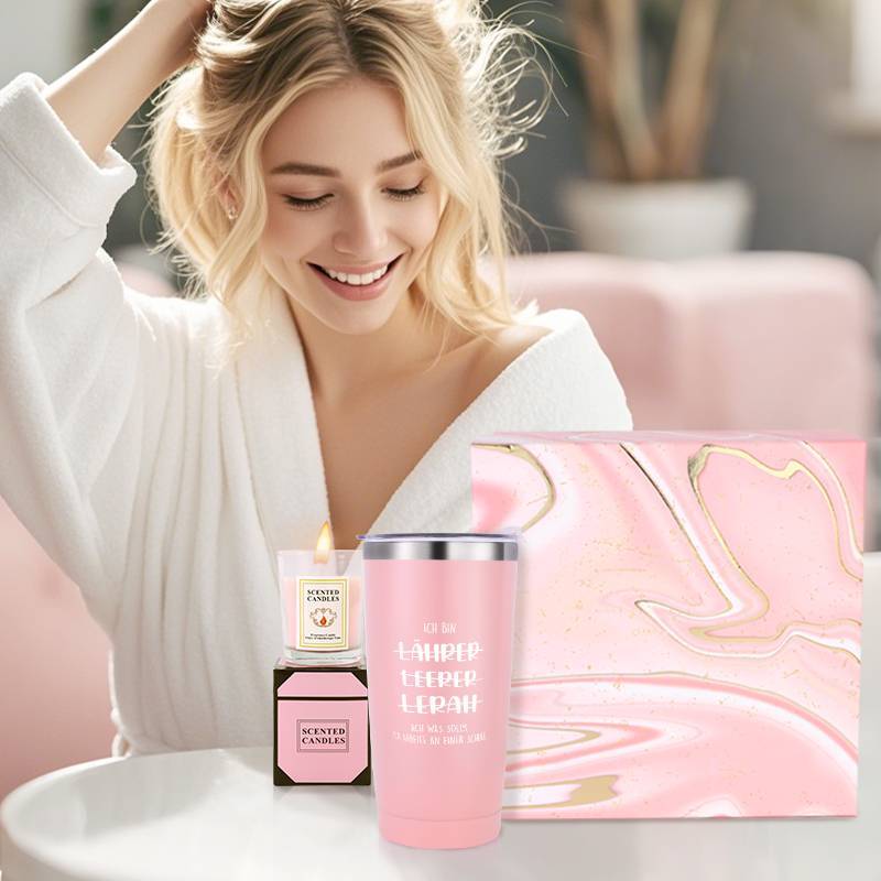 8 komada Njemački učiteljski humor tematska košara za žene, Poklon set za rođendan, Košarica s više predmeta, Spa poklon paket za najbolju prijateljicu i sestru, Poklon za djevojku, suprugu ili majku – Set za spa opremu