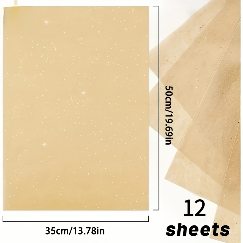 TEMU Carta da regalo marrone glitterata 12 pezzi, adatta per Halloween, decorazioni natalizie, compleanno, matrimonio, decorazioni per San Valentino,