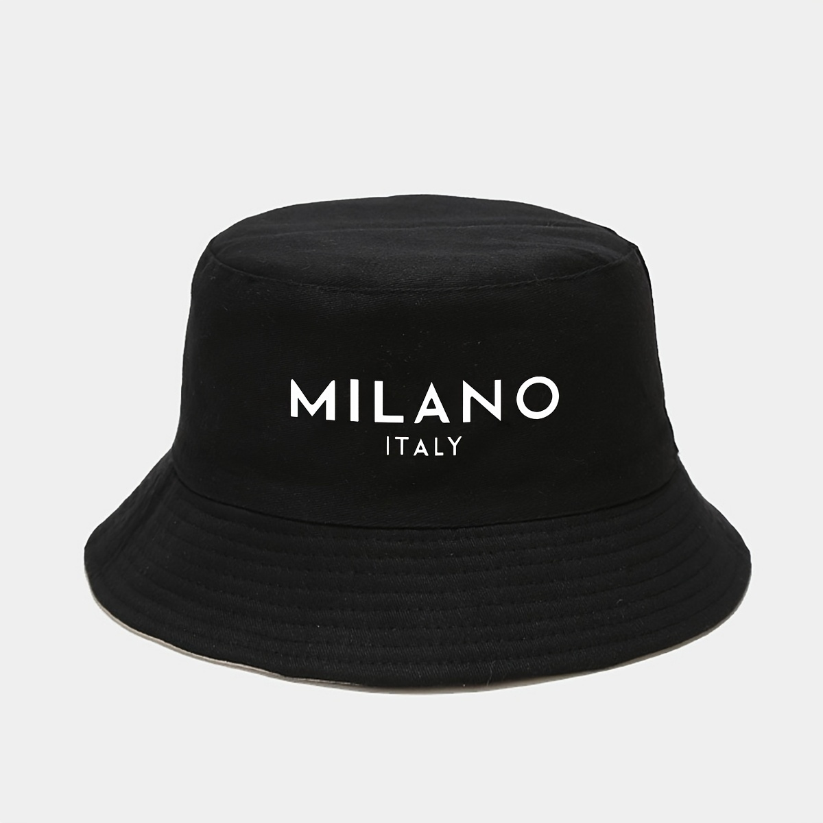 TEMU Italy Bucket Hat, With ' Italy' Lettering, Unisex Lightweight Travel Hat, Suitable For Beach, Outdoors, And Vacations, Stylish Sun Headwear