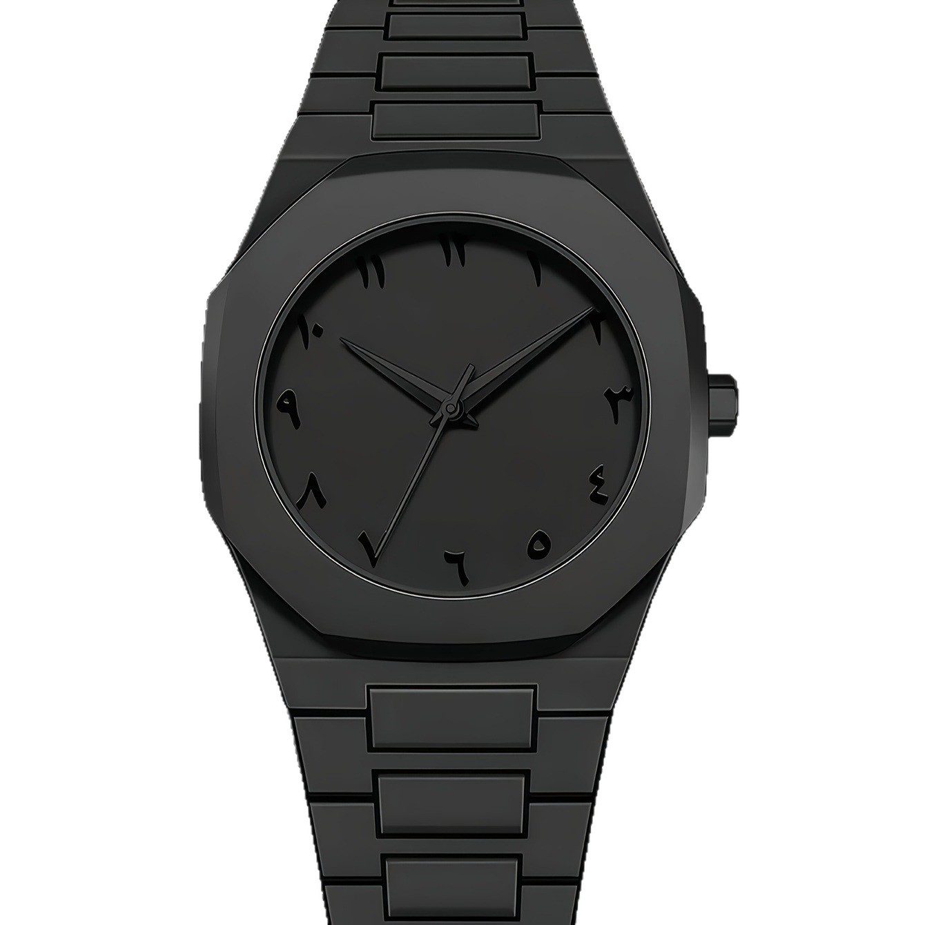 TEMU A Minimalist, Cool, And Stylish All-black Watch, Elegant Men's Wristwatch