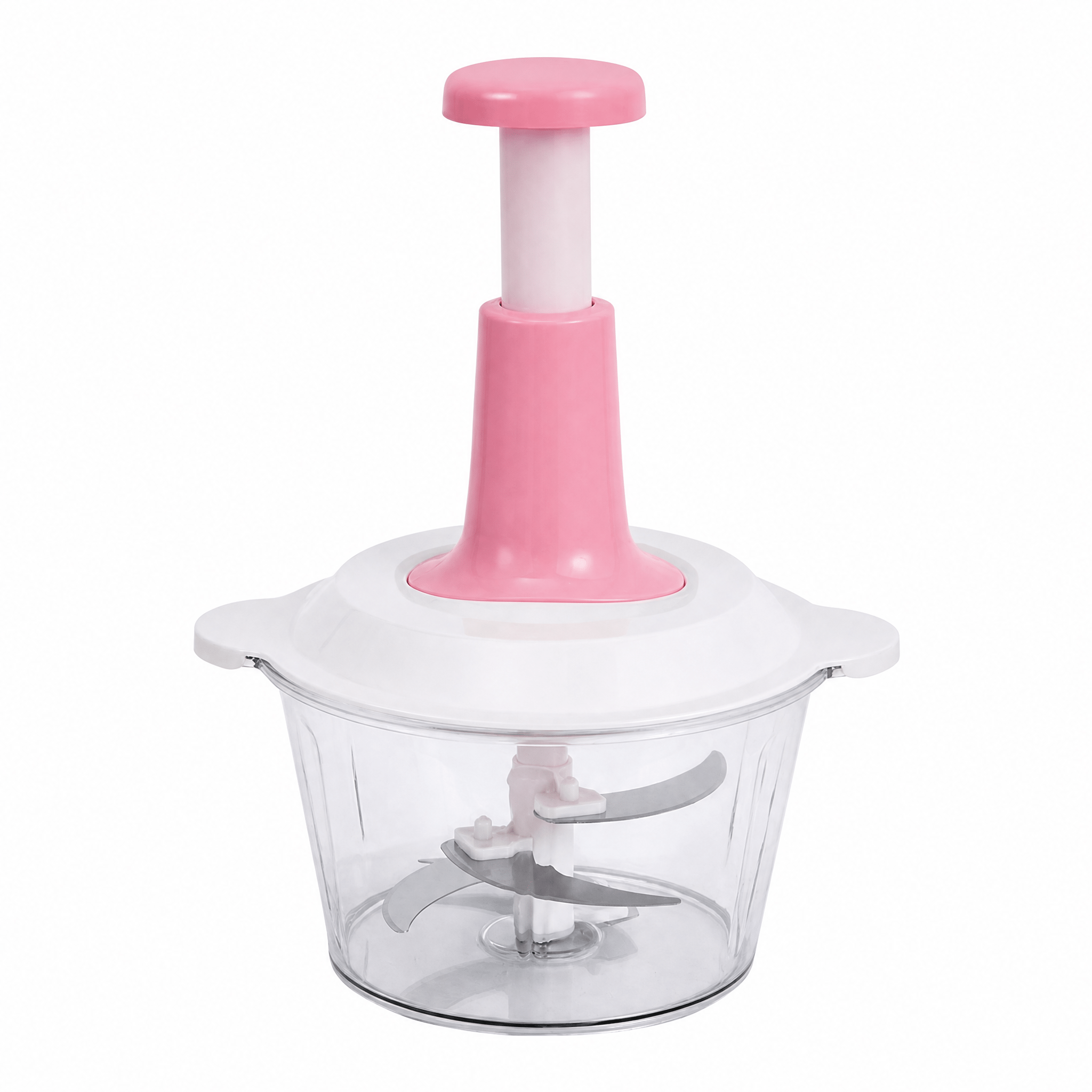 TEMU Heavy-duty Manual Food Chopper With Blade - High Capacity Non-electric Kitchen Tool For Chopping Vegetables, Fruits, Meat, Garlic, And Onions -