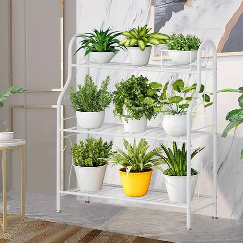 plant stand indoor and outdoor plant stand 3 tier metal corner plant stand suitable for living room balcony garden utility racks