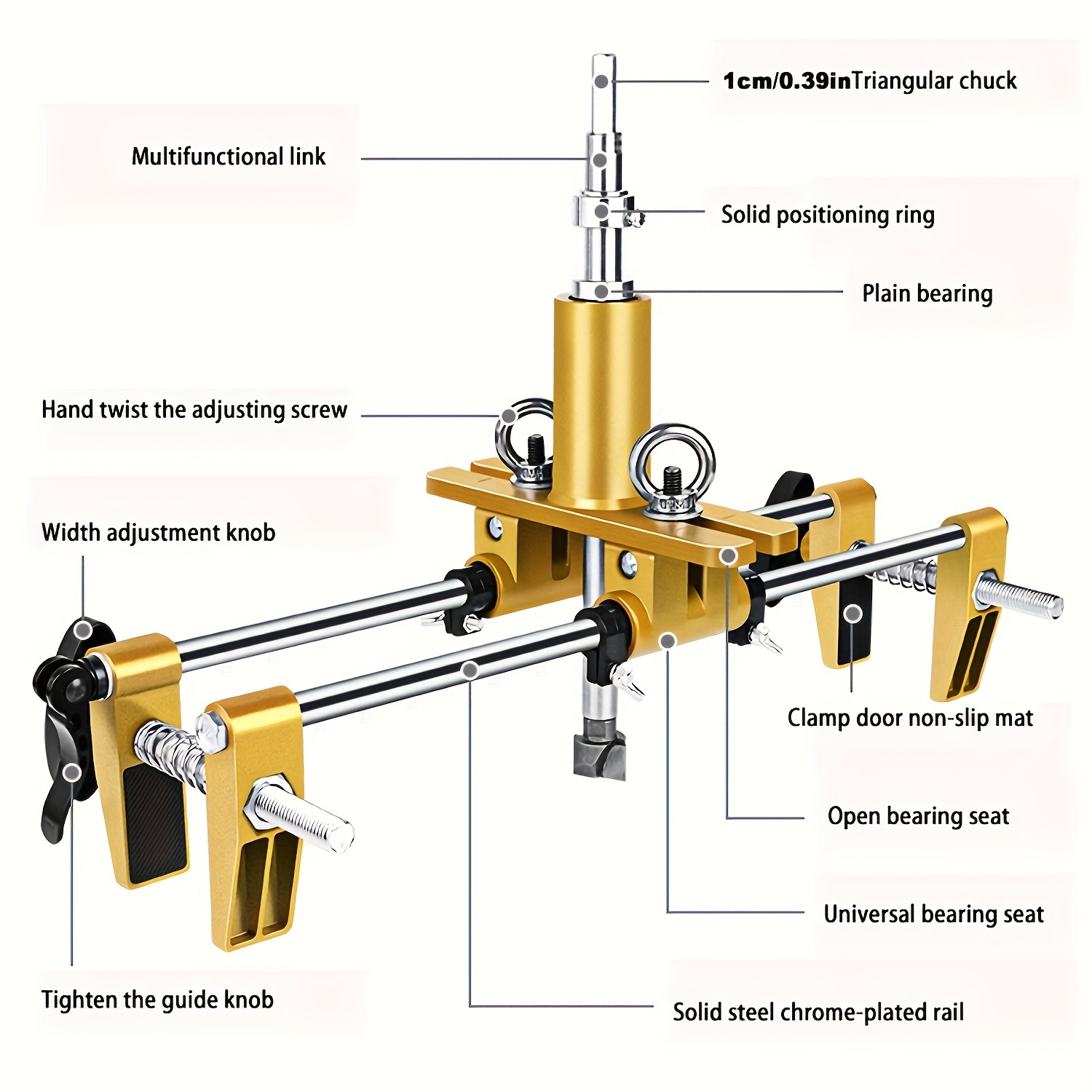 Solid Wood Door Hole Cutter for Indoor Lock Installation