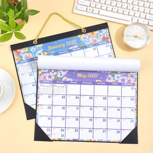 2027 flower wall calendar vintage jan to dec monthly organizer with colorful floral for home decor durable cover and thick pages thoughtful gift for planners