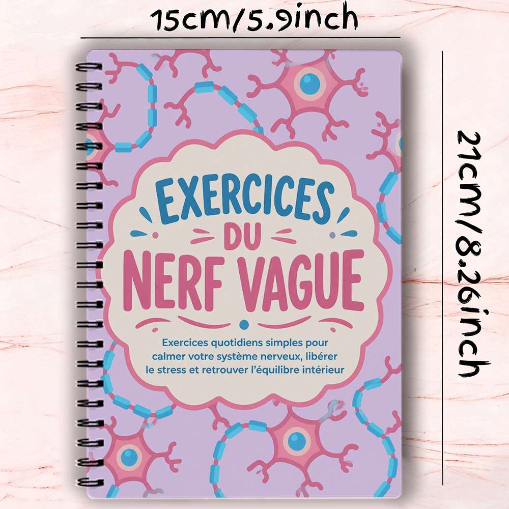TEMU Journal de guérison du - Exercices somatiques pour la relaxation, contre l'anxiété, la réinitialisation du système nerveux, respiratoire et l'