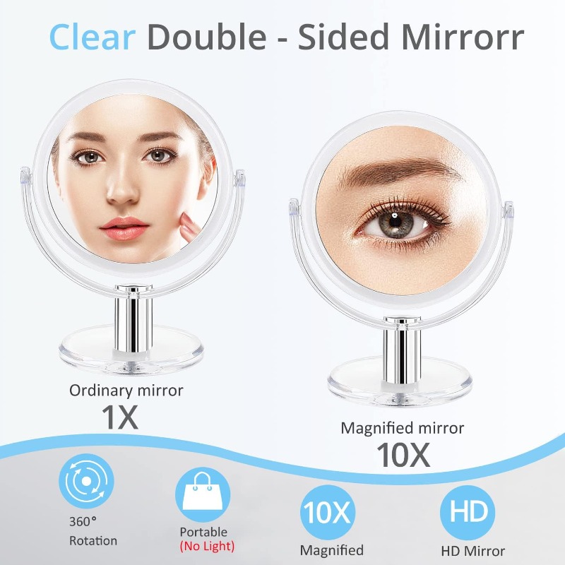 Fabuday Double-Sided Magnifying Mirror with Stand