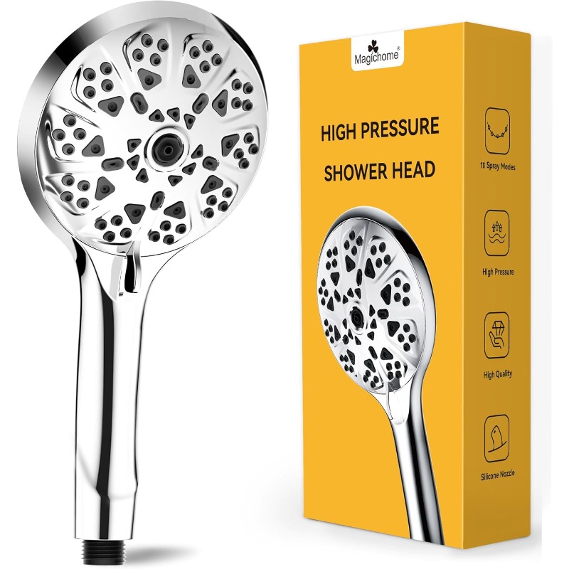 High Pressure Handheld Shower Head with 10 Modes