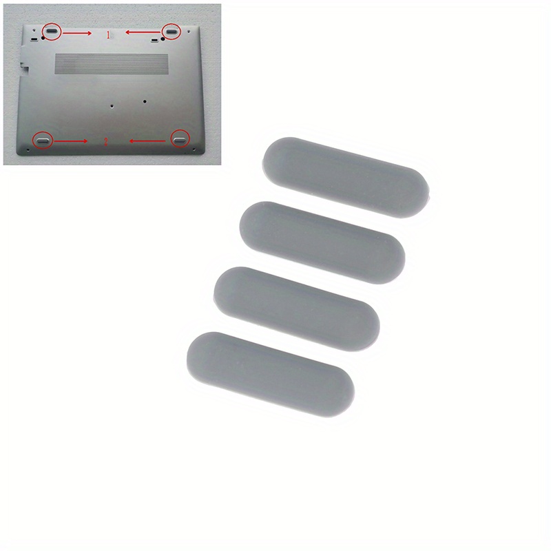 TEMU 4 Pezzi di Piedini in Gomma per Base Inferiore per HP 840G5 G6, 745 G5 G6, 830 G5 G6