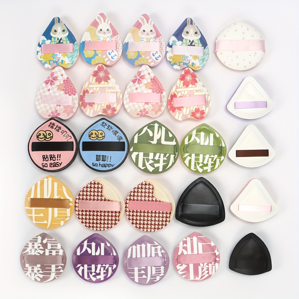 TEMU 5/10/15pcs Plus Size Cloud Puff Combination Set, Random Color And Shape , Beauty Makeup Sponge For Mixing Bb Cream, Foundation, And Concealer,