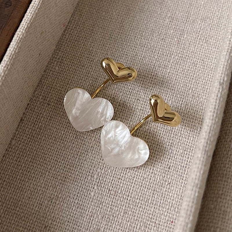 TEMU Pendientes de rosa, tachuelas de resina acrílica, accesorios de moda para orejas para mujer
