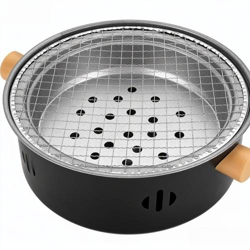 item picture stainless steel charcoal grill portable charcoal barbecue grill outdoor camping household indoor barbecue rack family gathering barbecue artifact essential charcoal grill for holiday dinners