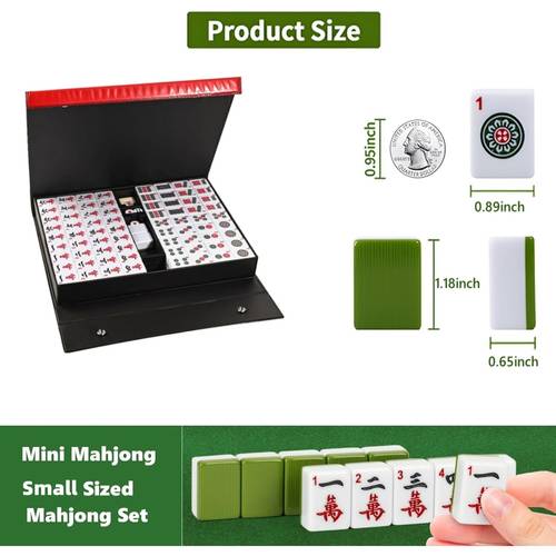 china mahjong set sturdy construction easy to read 144pcs medium mahjong set complete set for traveling games mahjong 3 0x2 25x1 7cm