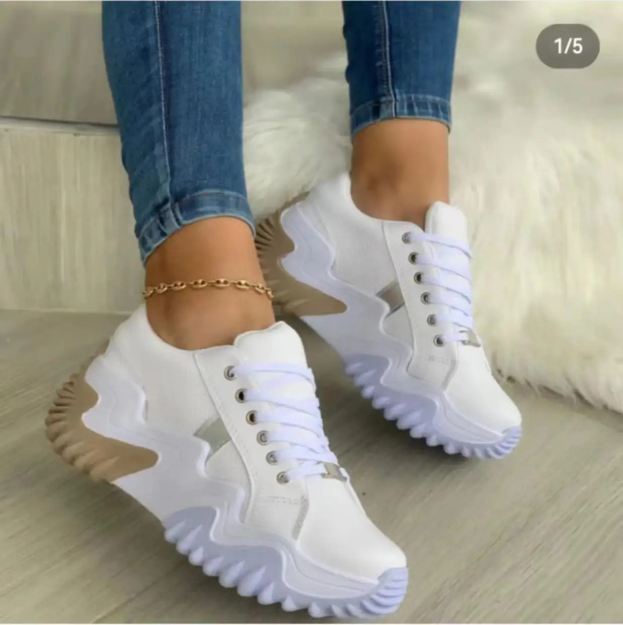womens trendy plus size sneakers black     with wavy pattern breathable canvas upper comfortable round toe lace up closure   low top casual shoes ladies sneakers comfortable stylish durable footwear Product details 0