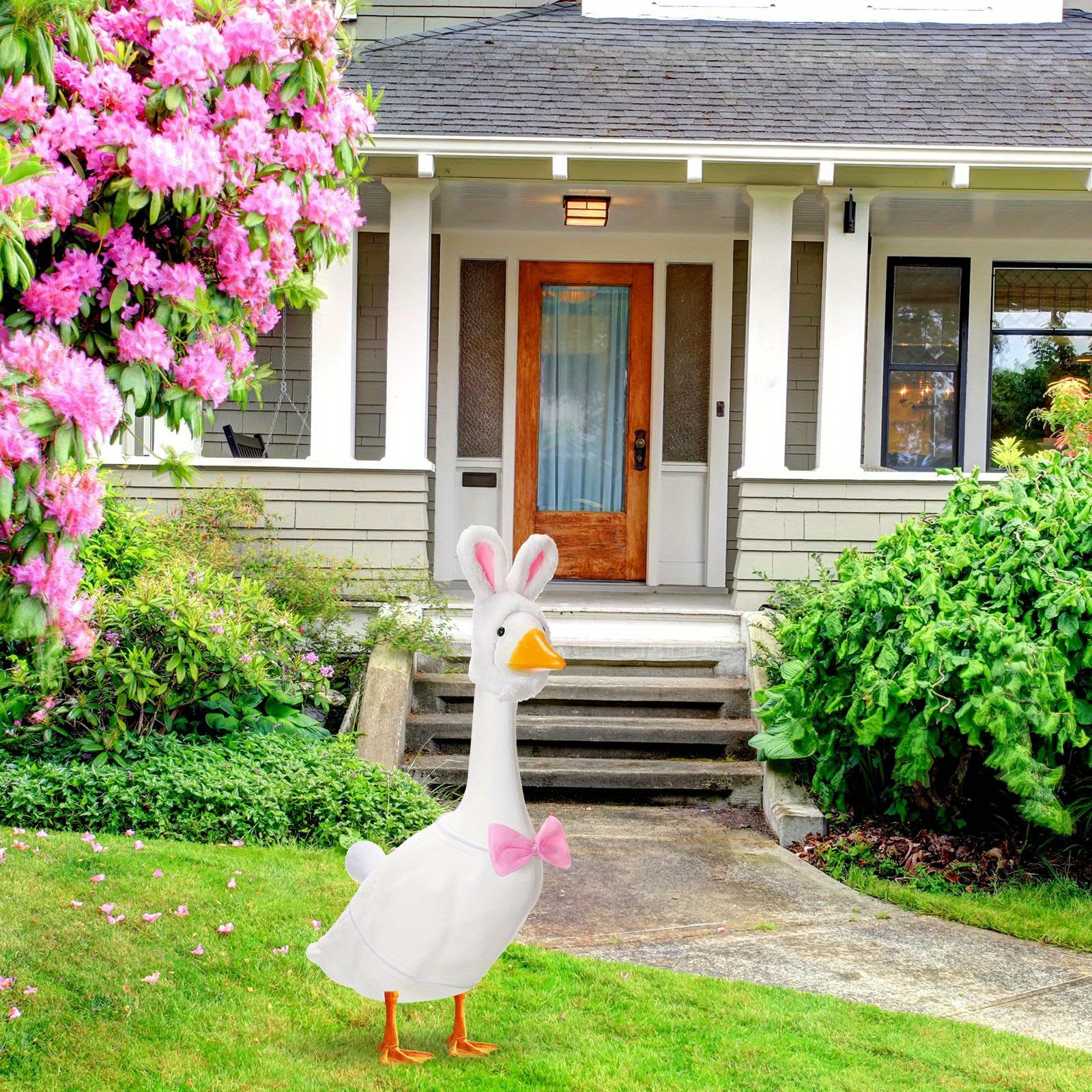 easter decorations outdoor 3pcs goose easter outfit porch - Temu