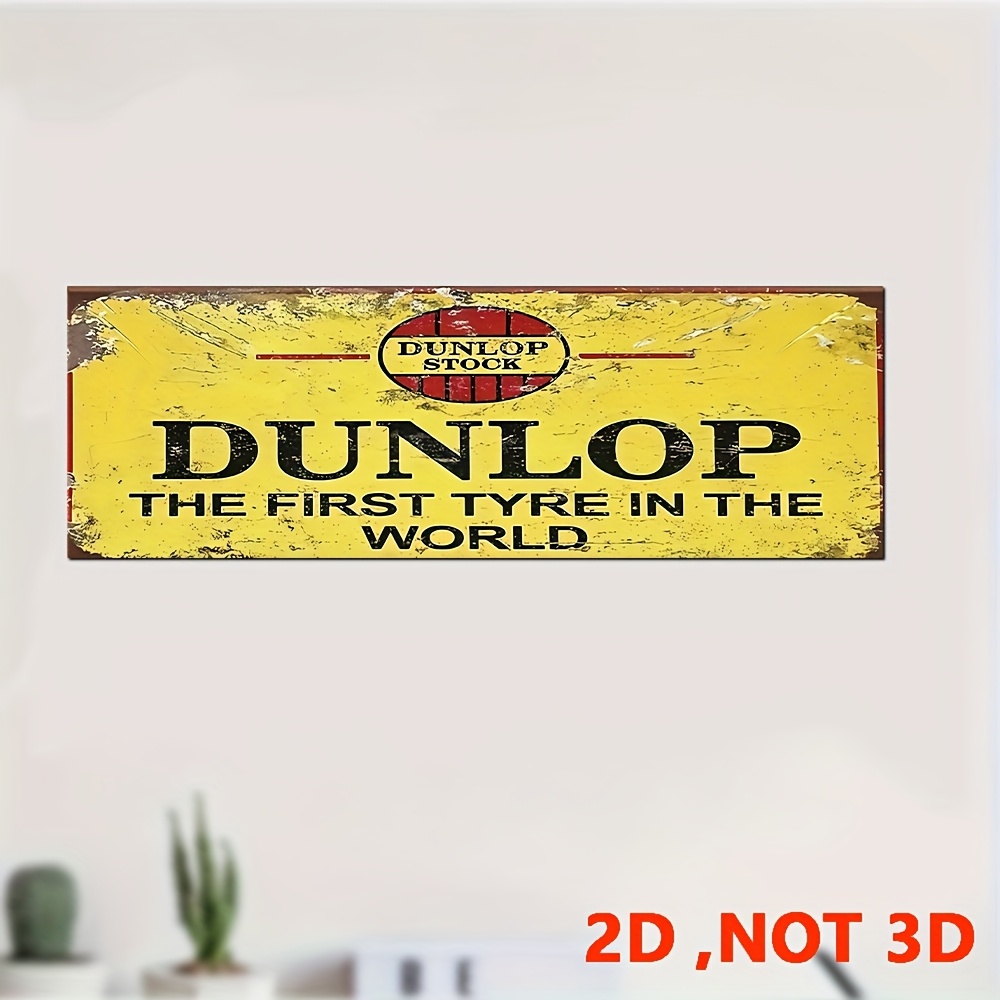 TEMU 1pc 2d Flat Wooden Decor, Logo - Wooden Hanging Decorative Sign With "world's First Tire" Text - Retro Garage, Workshop, Tire Decor, Workshop