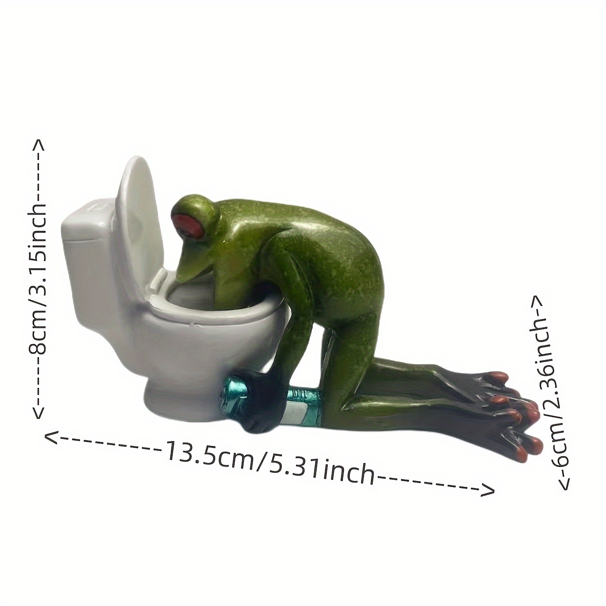 A Frog Resin Statue - 5.31 Inches Of Animal Decor, Suitable For Home, Office, Or Living Room - An Ideal Gift For Valentine's Day, 's Day
