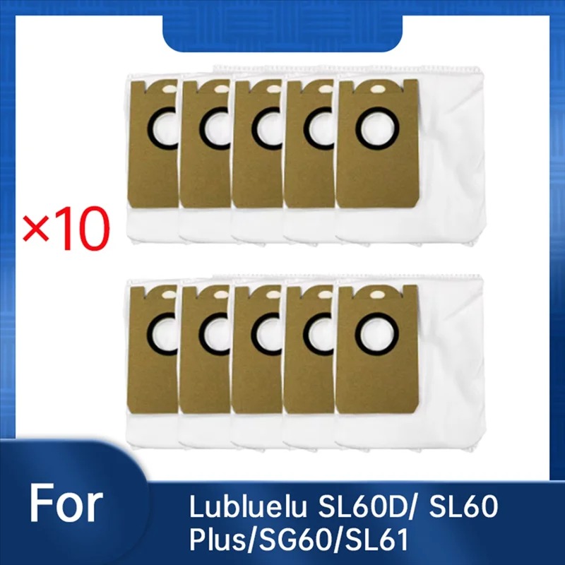 E-shop 10 Stk. Staubbeutel für Lubluelu SL60D/ Plus/SG60/SL61 Kehrmaschinen-Zubehör, langlebige funktionale Staubbeutel