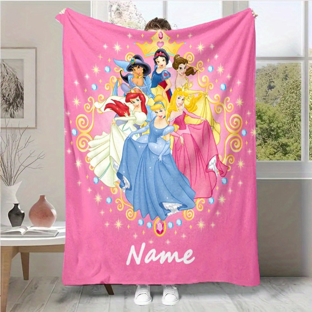 

Personalized Soft Flannel Throw Blanket - Custom Names & Characters, Cozy & Warm For Travel, Digital , Perfect Christmas Gift