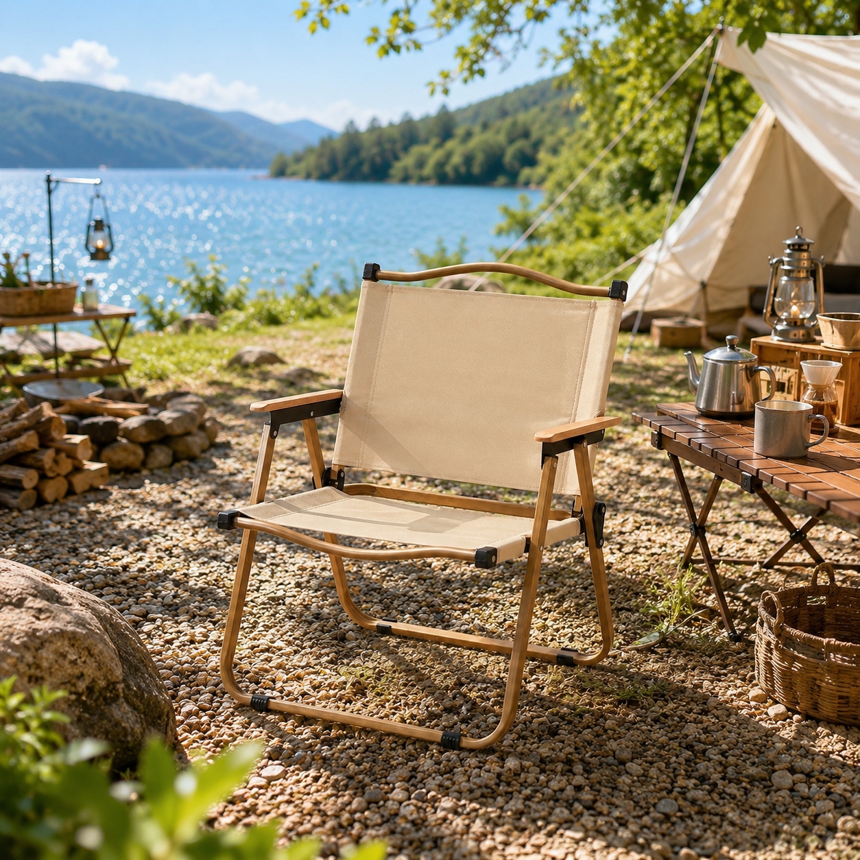 campingstuhl mittelgroß, klappsitz, tragbarer outdoor-stuhl aus oxford-gewebe mit armlehnen, leichtgewichtig 2,2 kg, 230 lb tragkraft, für garten, picknick, angeln terrasse – 3124