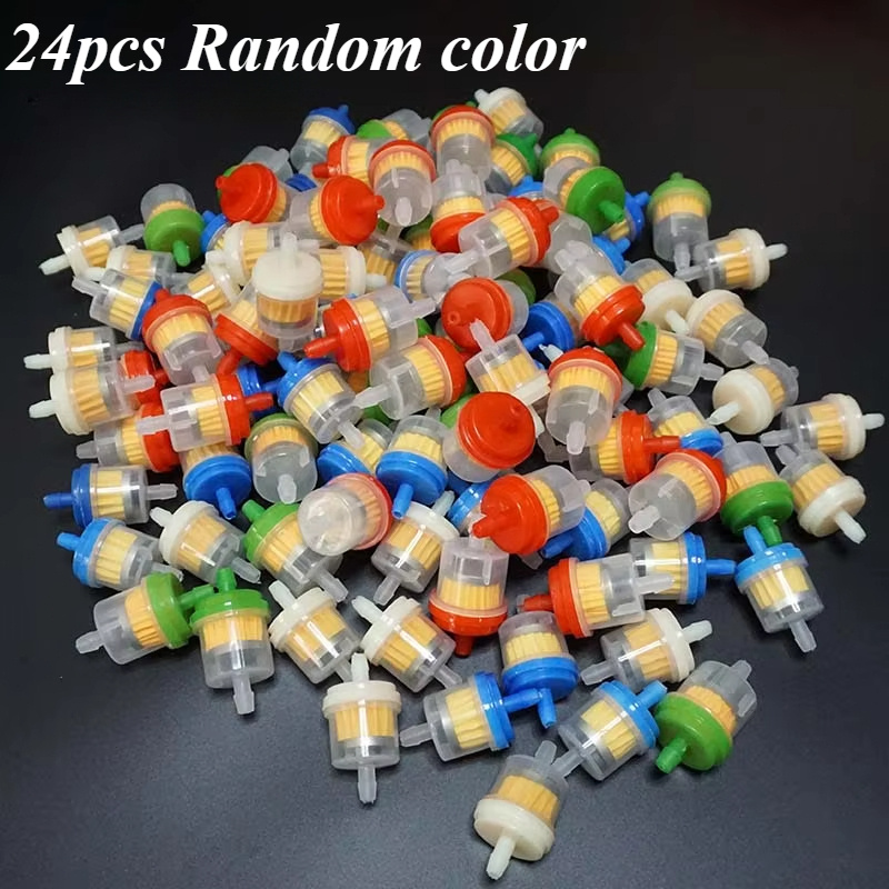 TEMU 24pcs Of Assorted Filters For Inline Petrol Use, Suitable For Chinese Motorcycles, Pit Bikes, Dirt Bikes, Atvs, Go-karts, And Motocross