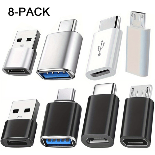 8 usb c to type a male charging otg adapters micro usb to type c supporting fast charging and data transfer usb otg adapters usb cable connectors usb c to type a male usb c to type a male adapters