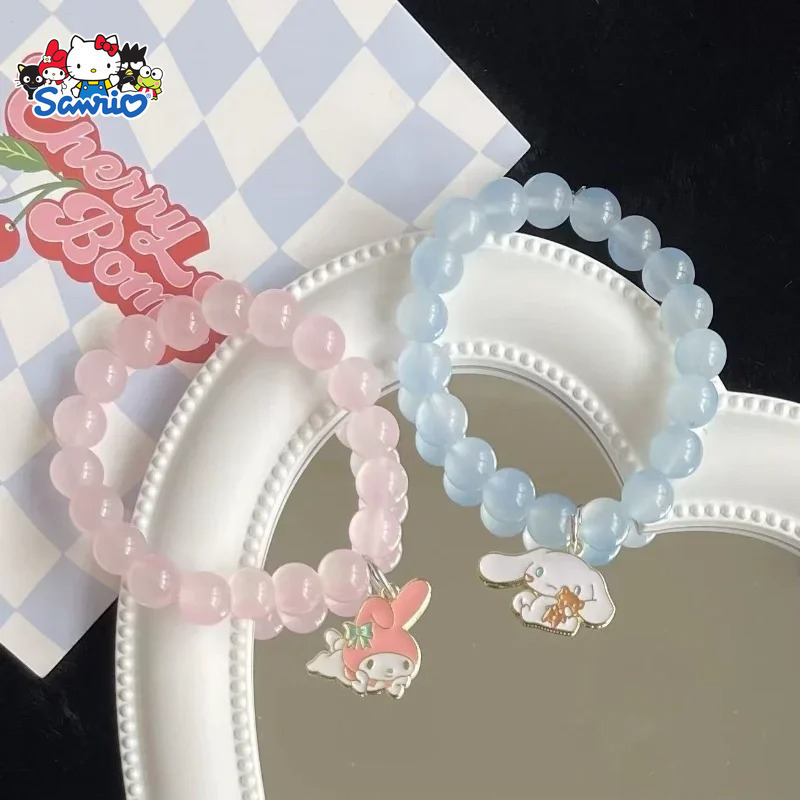 

Sanrio Kawaii Clear Cinnamon Roll Anime Bracelet, A Melody Bracelet, Friends Who Love Sanrio, And An Ideal Accessory For That In All .