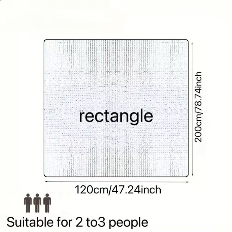 Extra-Large All-Season Camping Mat, Portable & Foldable