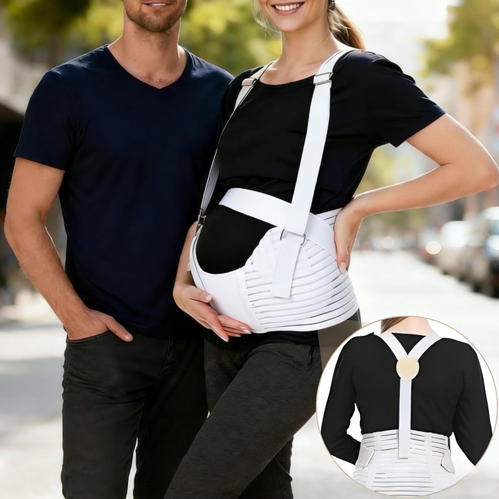 3pcs Abdominal Support Strap Belt L Size Suitable For 80cm-117cm Pregnant Women