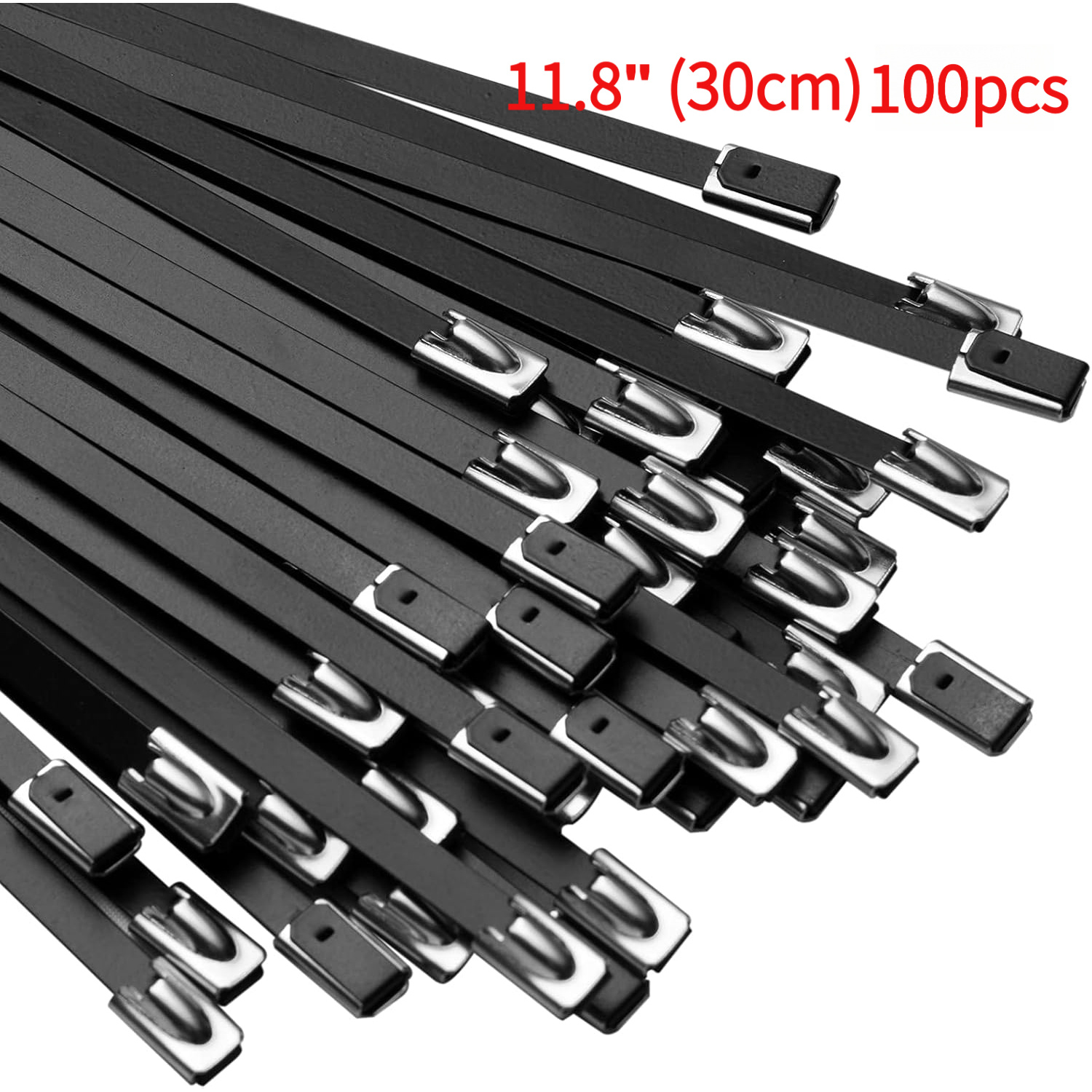 TEMU 100 piezas de de acero inoxidable de 12 pulgadas (30 cm) con tuerca y perno, metálicas de calidad para trabajo pesado, multifuncionales con