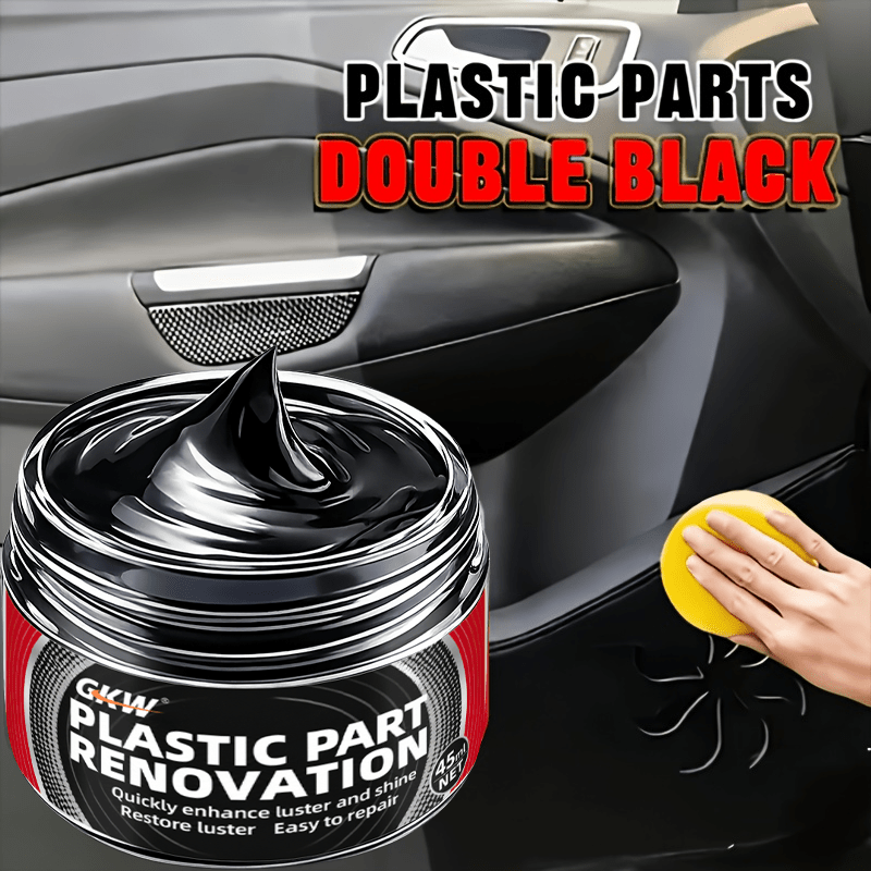 whole vehicle plastic rubber black   repair cream for bumper plastic parts interior panels rubber components and aging fading tires provides long lasting protection to delay oxidation and whitening   formula restores