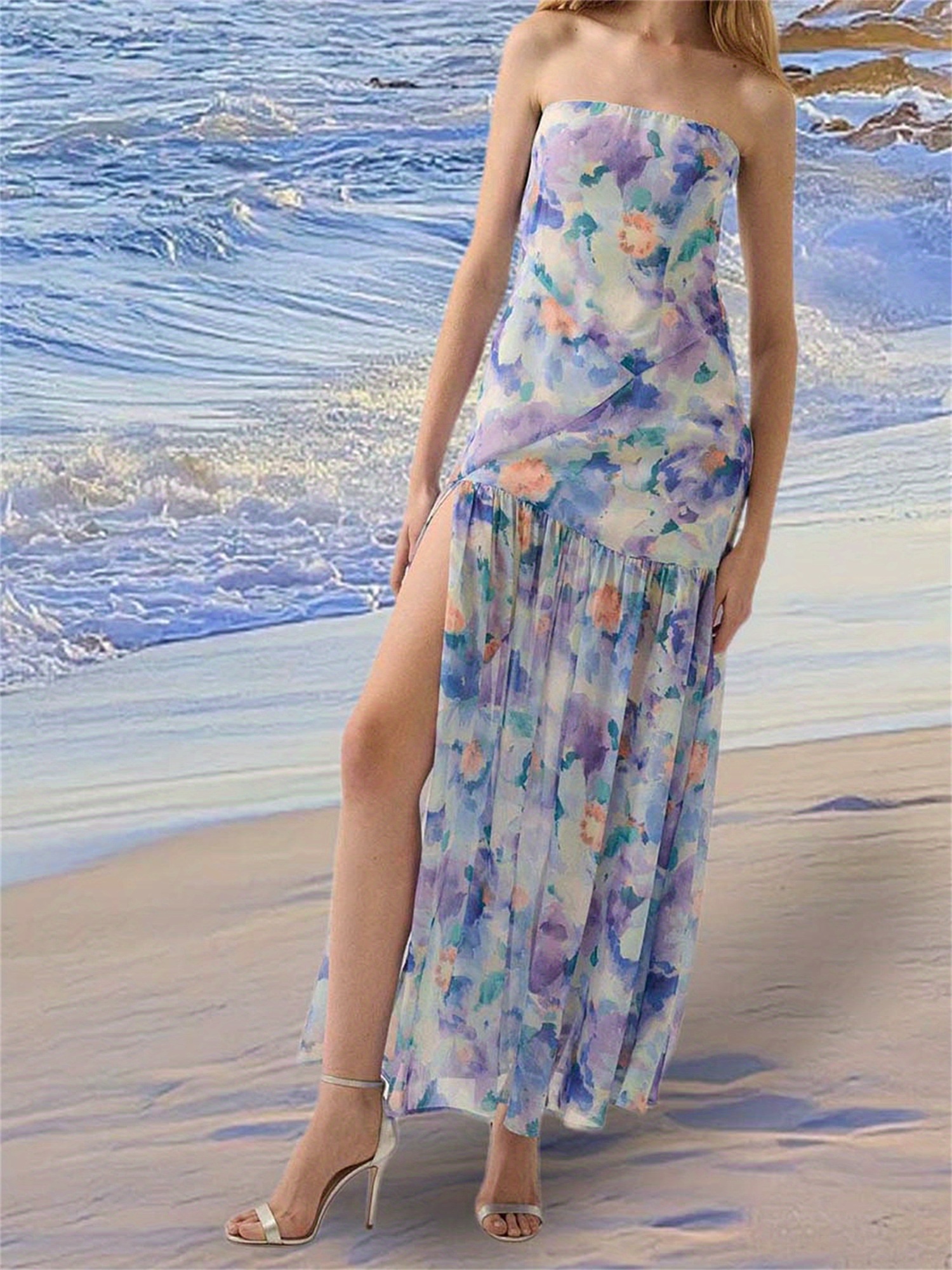 chinese dress ladies Sweet Escape Floral Maxi Dress Natural/Pink / M