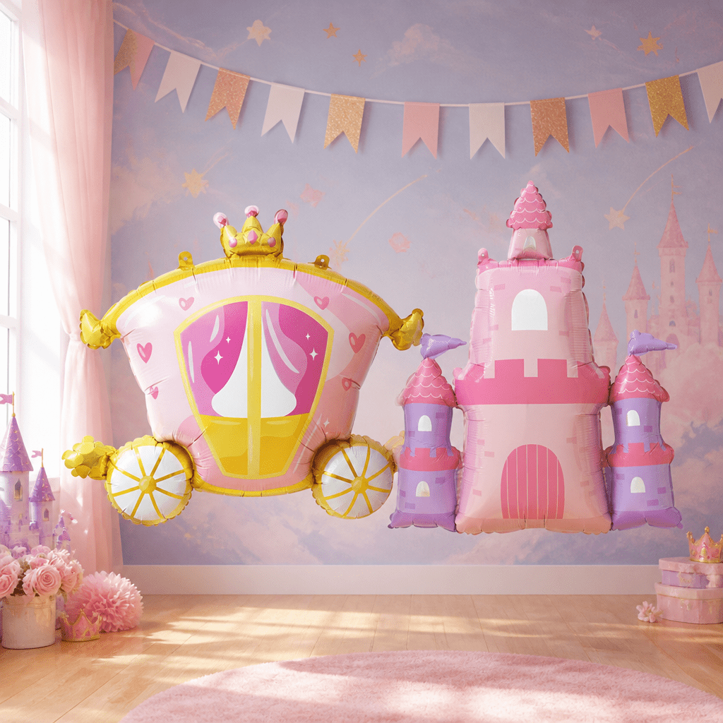 TEMU Ensemble de ballons de royal rose rêve et de princesse pour décoration de fête d'anniversaire, décoration de thème de de , accessoires photo de