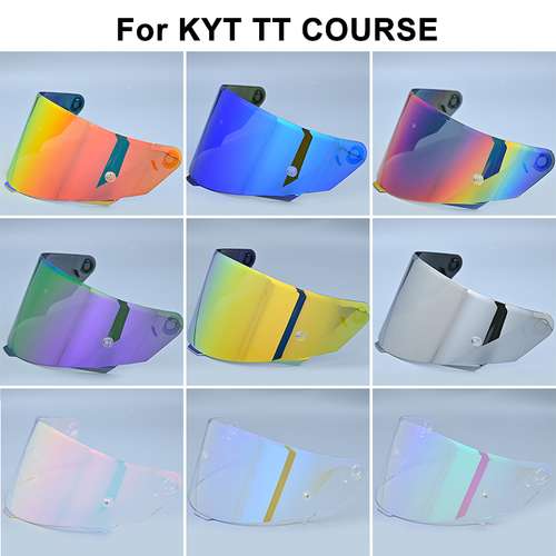PRO-KODASKIN Sun Visor For KYT TT COURSE Helmet – Clear, Anti-Fog, UV Reactive, One Size