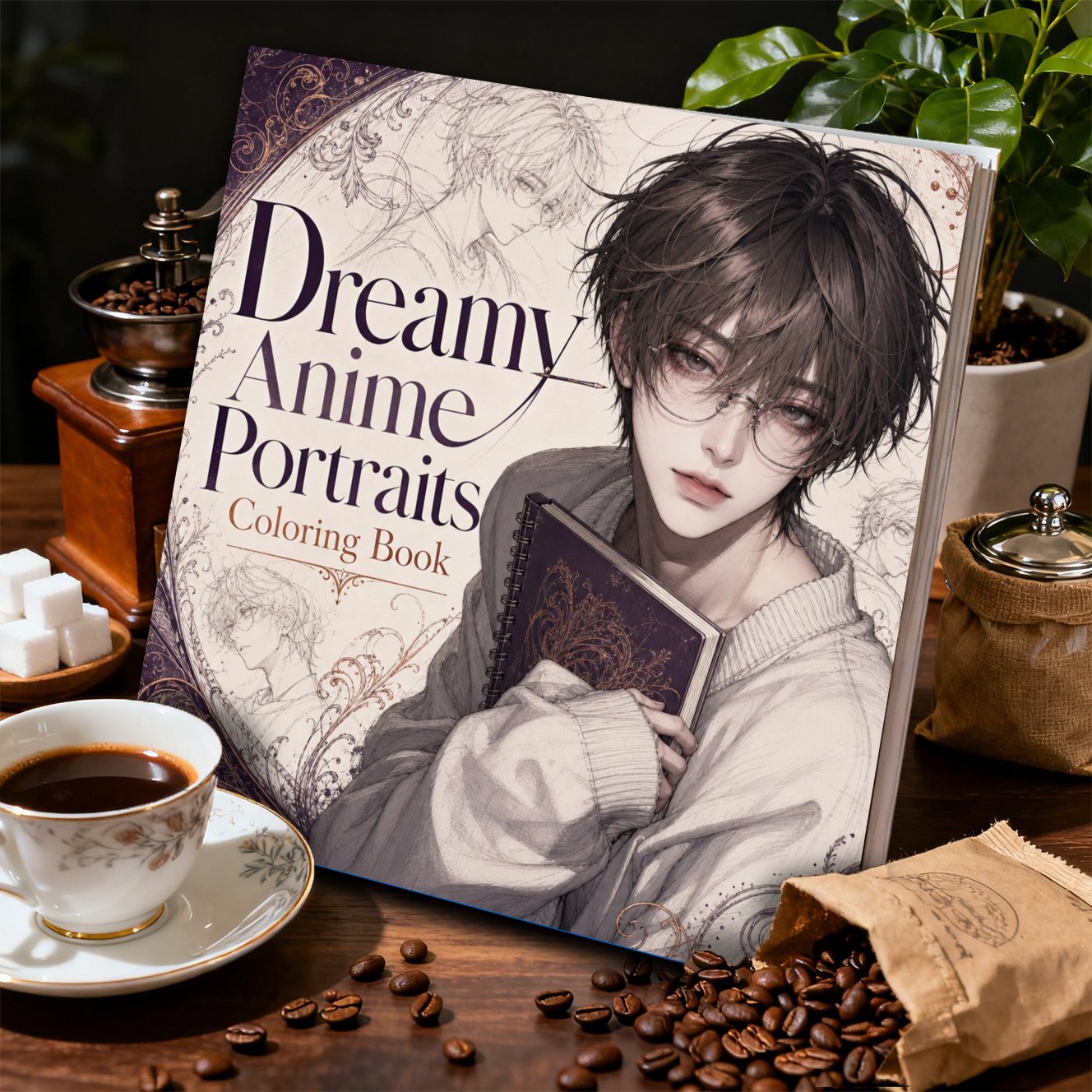 TEMU Single Copy - Anime Coloring Book For Adults - Single-sided Printed Fantasy , Includes New Upgraded Pages - Stress-relief Gift For Adults, Party