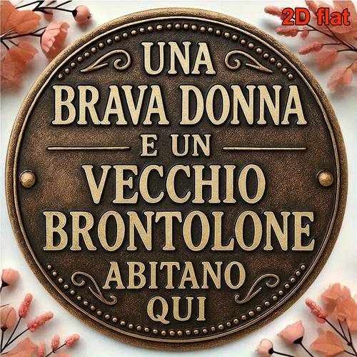 targa piatta 2d in legno, 1 , bandiera italiana vintage, con testo in , decorazione da parete in , adatta per giardino, bar, caffè, resistente a tema , per la decorazione della