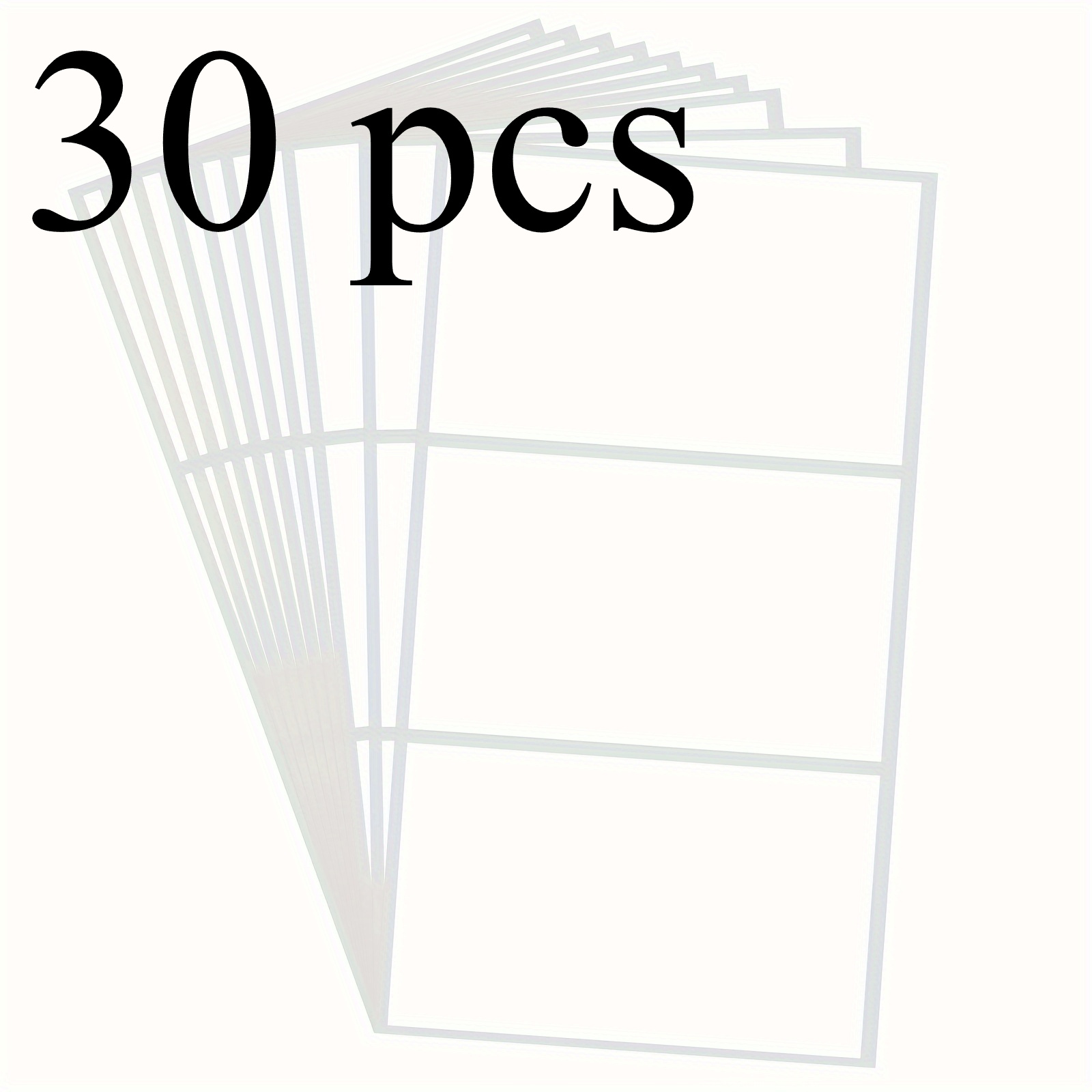 E-shop 102X61mm Blanko Synthetisches Papier Klebeetikett, Synthetisches Papier Material, Entfernbar, Nicht Reißfest, Keine Rückstände, 4X2.4 Zoll
